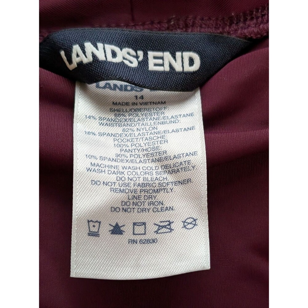 Lands' End Women's Quick Dry Swim Shorts with Panty geometric mandala size 14 - Picture 3 of 8